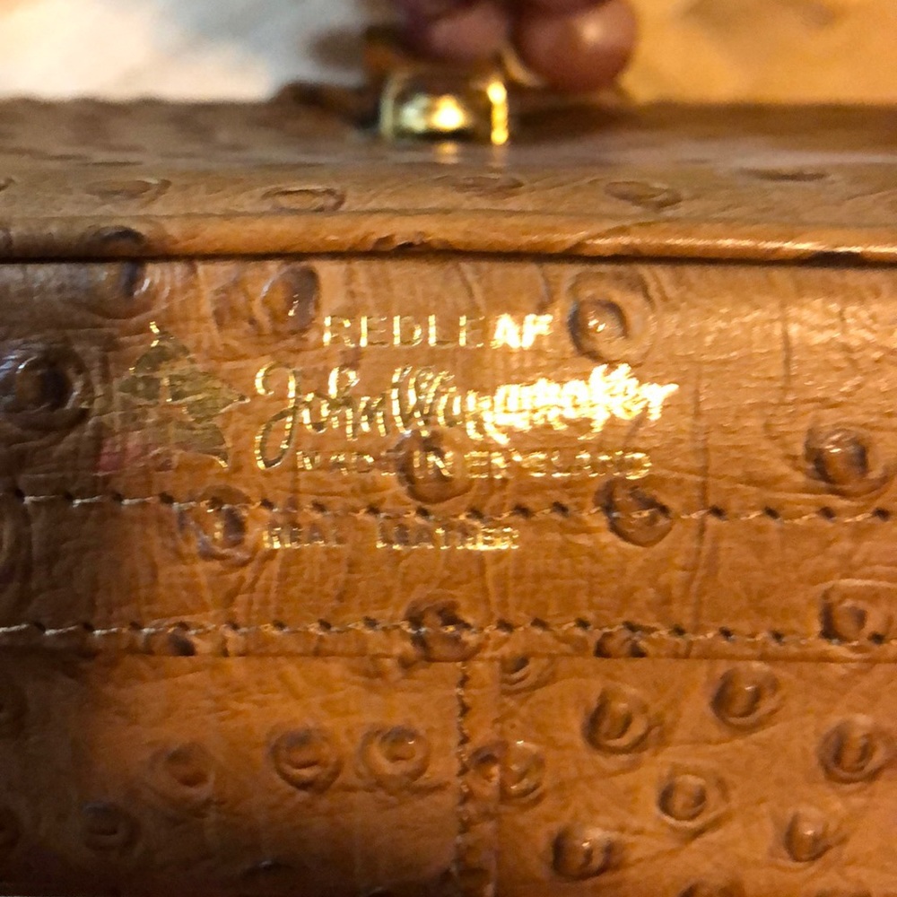 Antique John Wanamaker Ostrich Men’s Cigar Humidor.  Original one of a kind!! - Picture 6 of 11